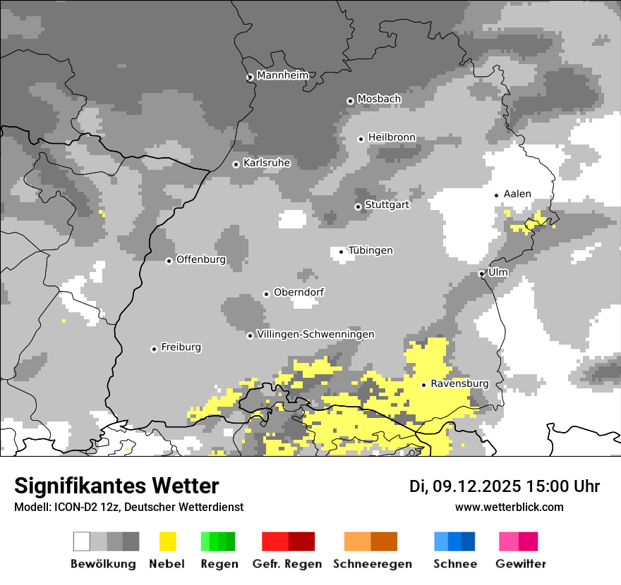 Modellkarten Signifikantes Wetter