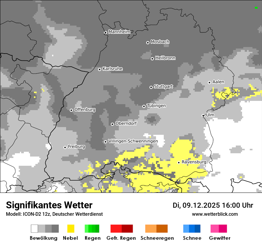 Modellkarten Signifikantes Wetter