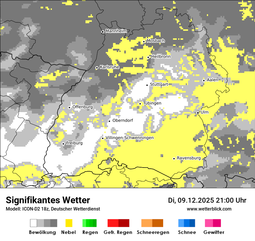 Modellkarten Signifikantes Wetter