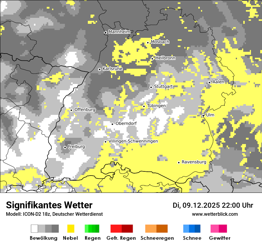 Modellkarten Signifikantes Wetter