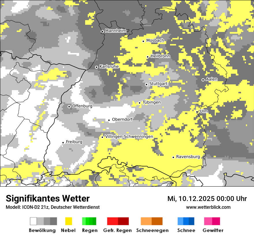Modellkarten Signifikantes Wetter