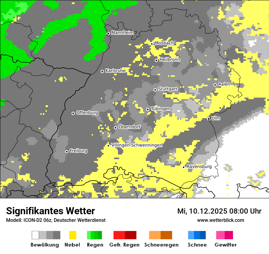 Modellkarten Signifikantes Wetter
