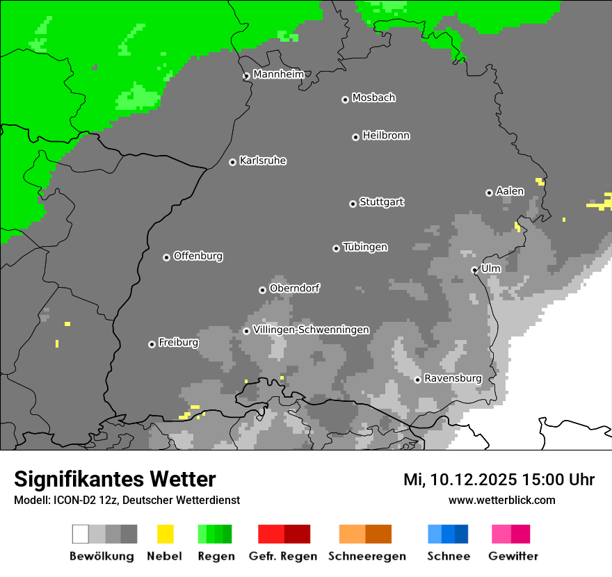 Modellkarten Signifikantes Wetter