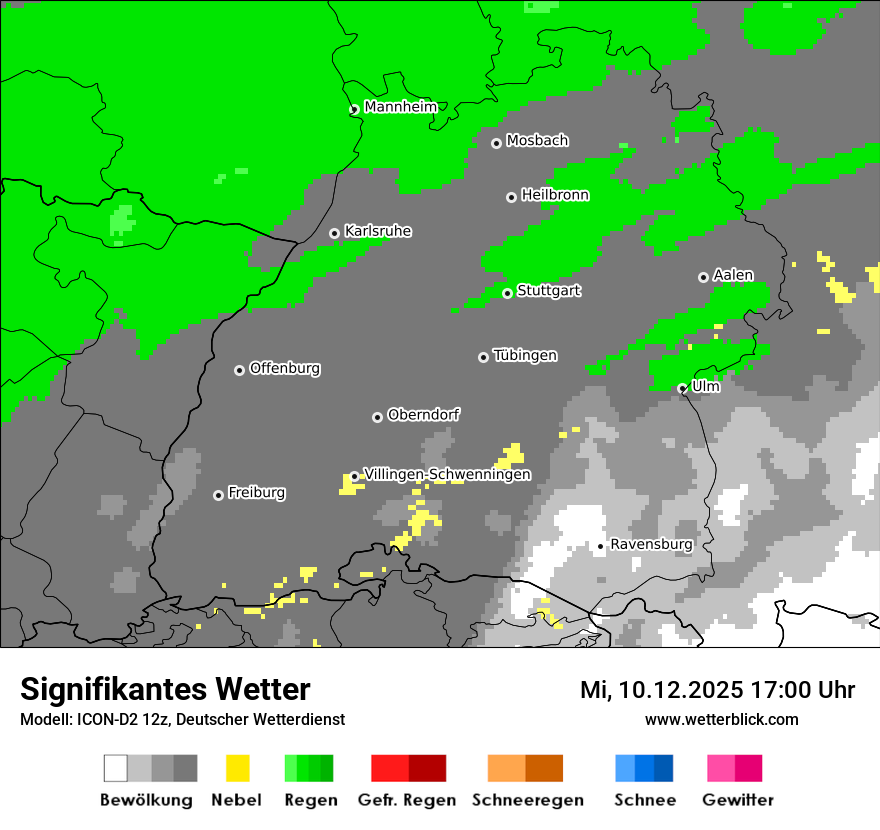 Modellkarten Signifikantes Wetter