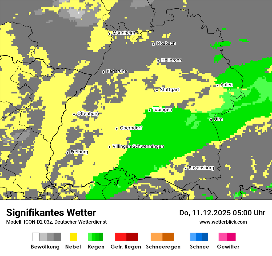 Modellkarten Signifikantes Wetter