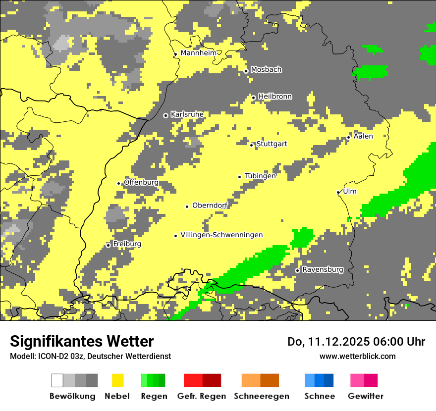 Modellkarten Signifikantes Wetter