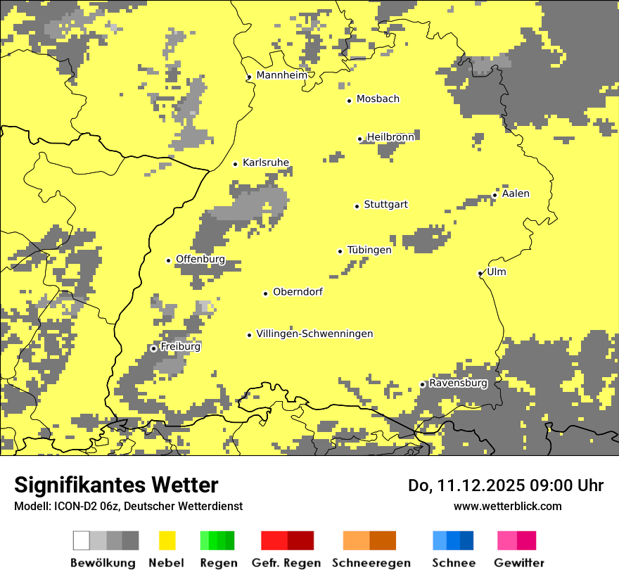 Modellkarten Signifikantes Wetter