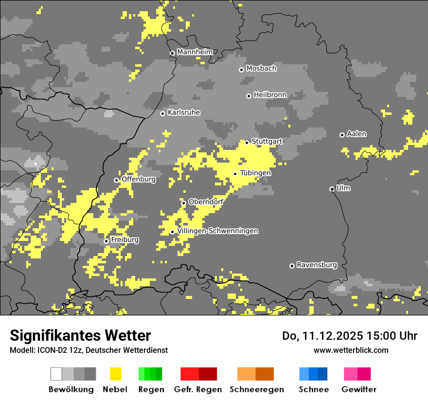 Modellkarten Signifikantes Wetter