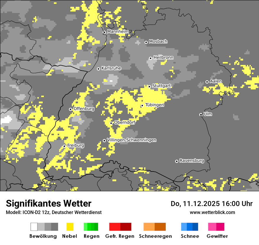 Modellkarten Signifikantes Wetter