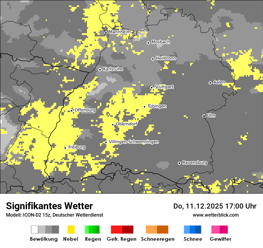 Modellkarten Signifikantes Wetter