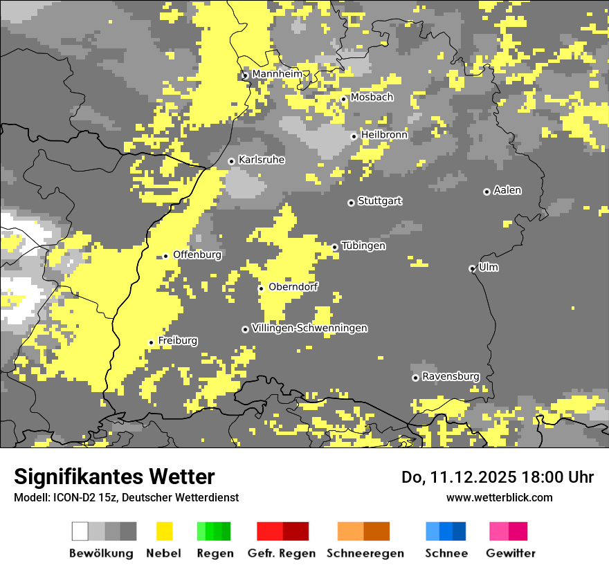 Modellkarten Signifikantes Wetter