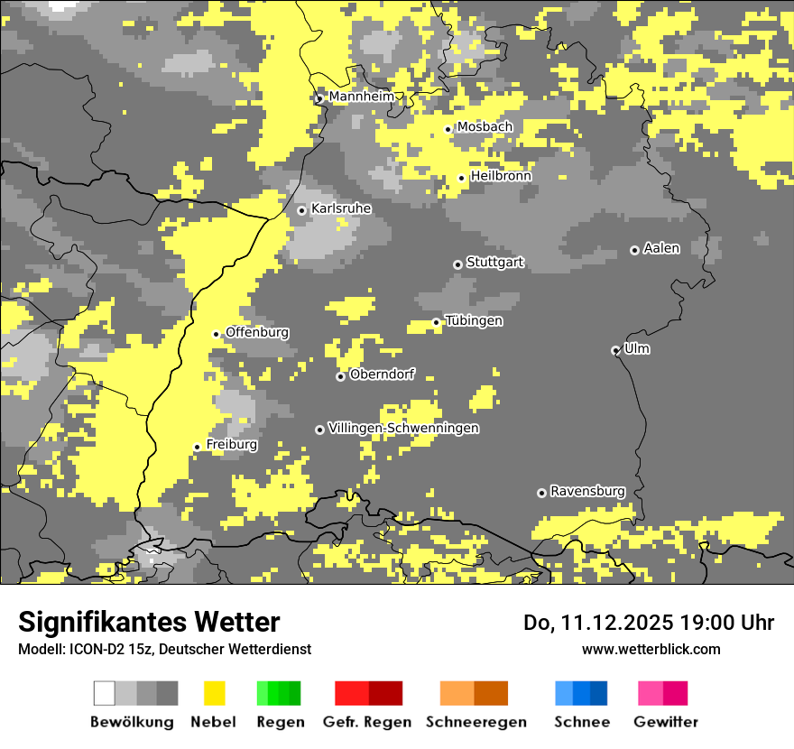 Modellkarten Signifikantes Wetter