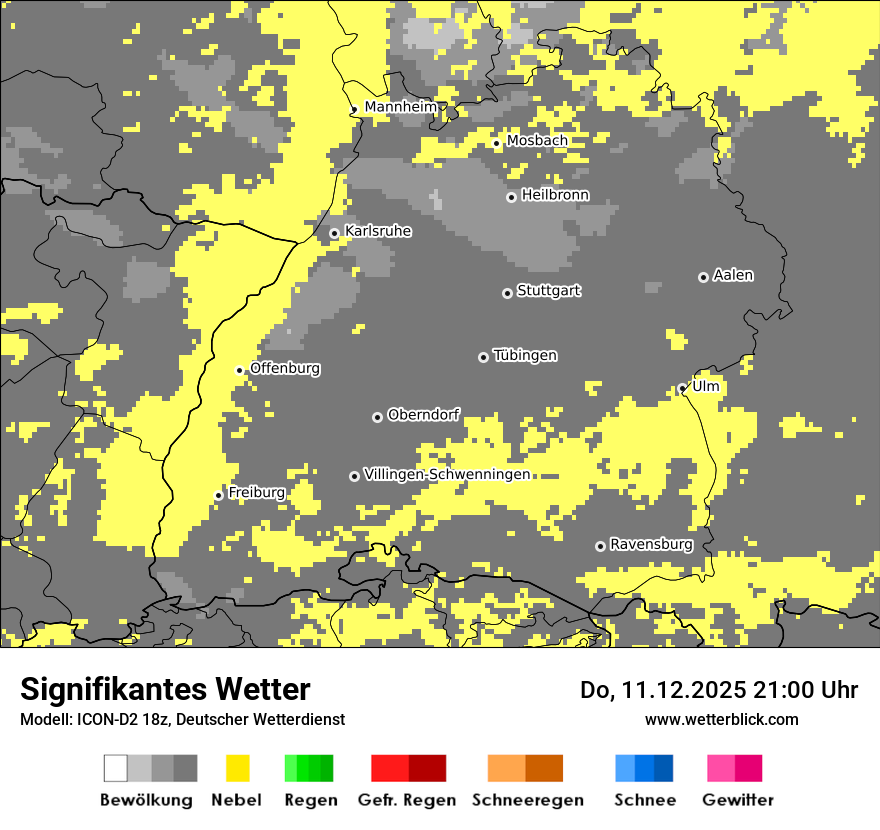 Modellkarten Signifikantes Wetter
