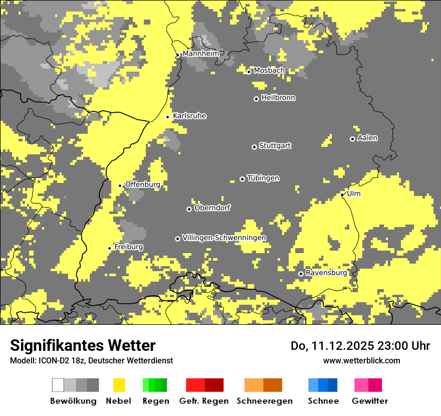 Modellkarten Signifikantes Wetter