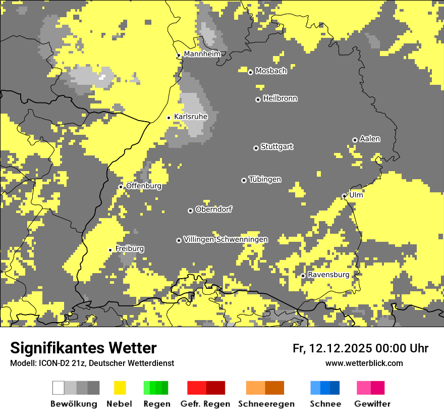 Modellkarten Signifikantes Wetter