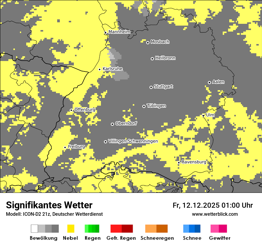 Modellkarten Signifikantes Wetter