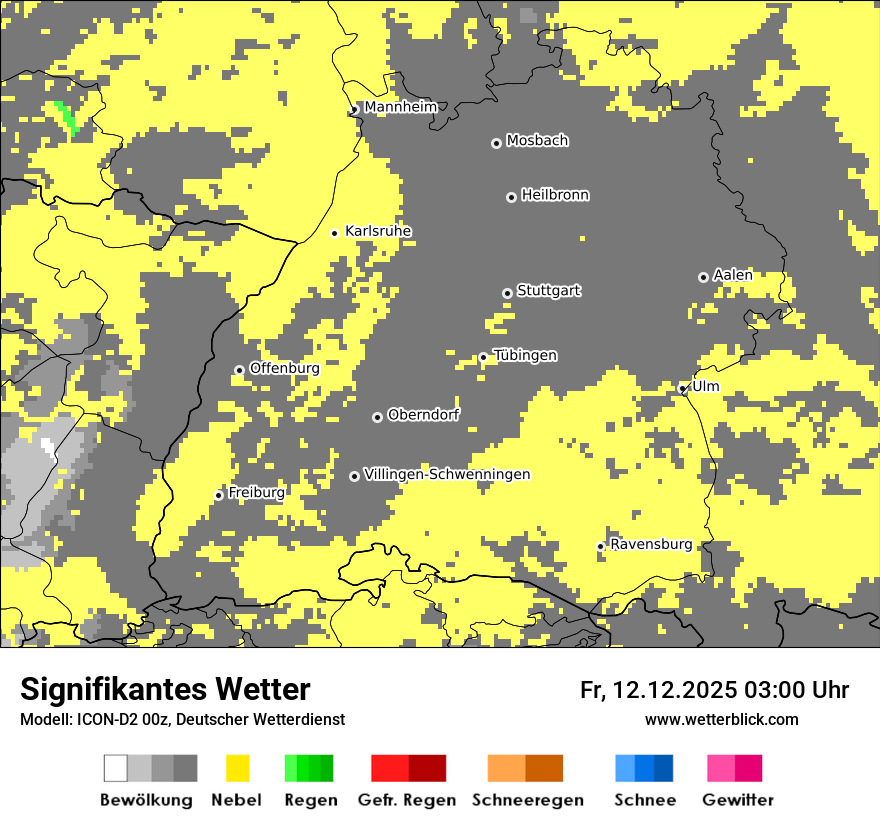 Modellkarten Signifikantes Wetter