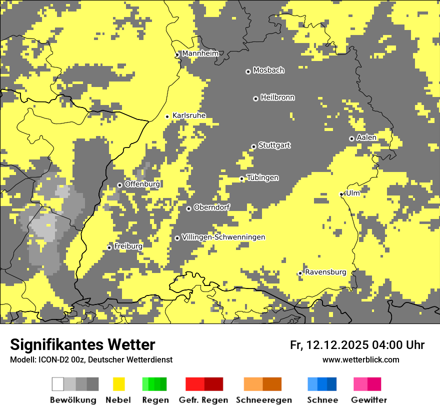 Modellkarten Signifikantes Wetter