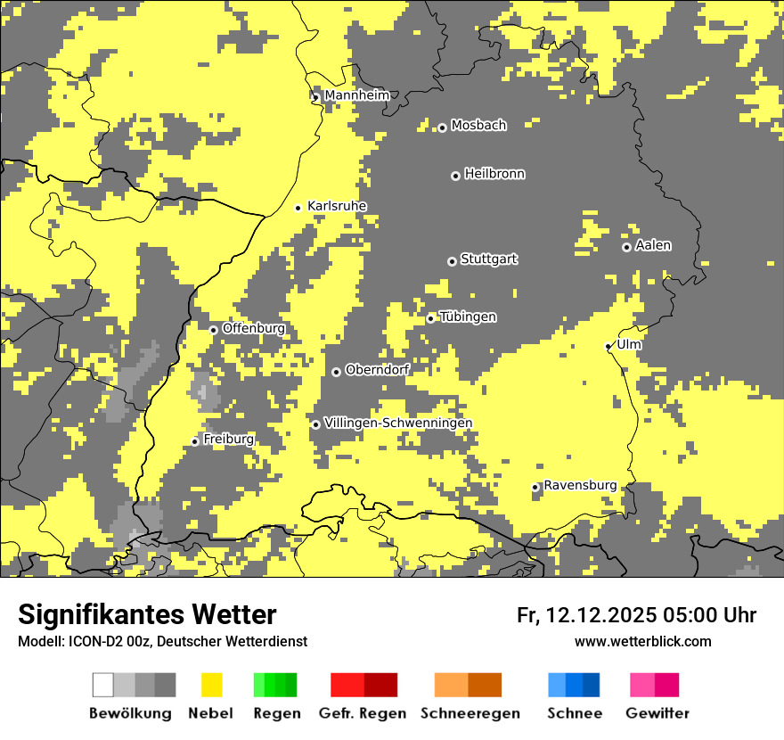 Modellkarten Signifikantes Wetter