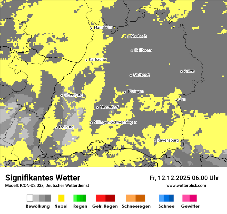 Modellkarten Signifikantes Wetter