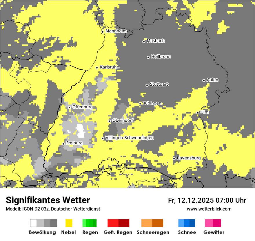 Modellkarten Signifikantes Wetter