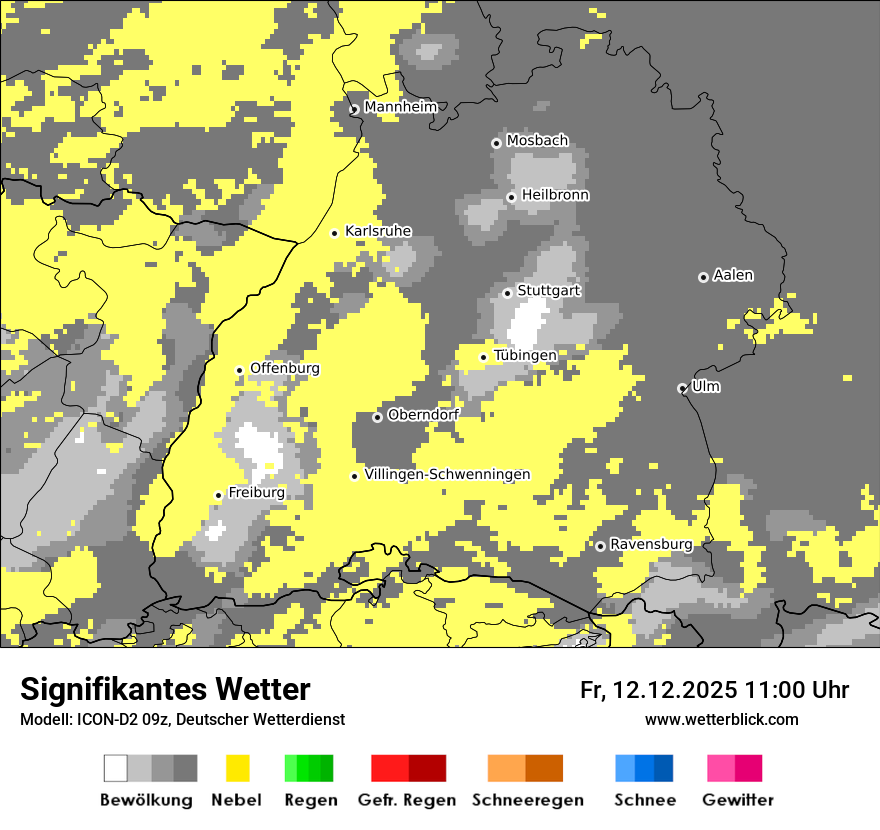 Modellkarten Signifikantes Wetter