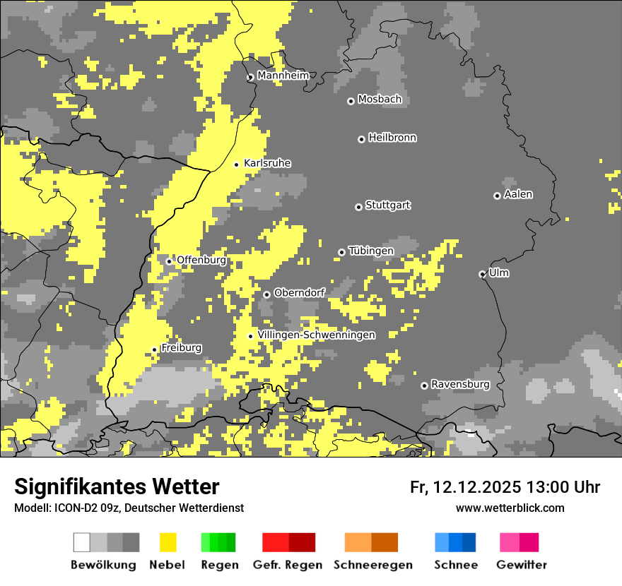 Modellkarten Signifikantes Wetter