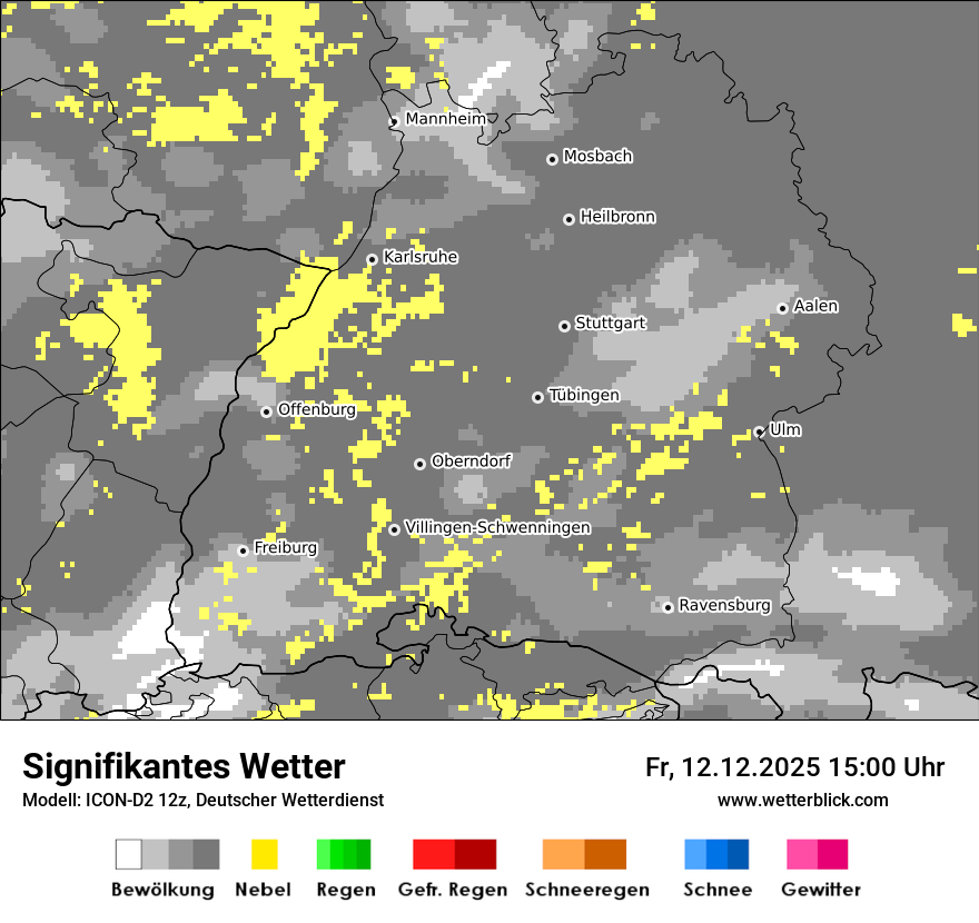 Modellkarten Signifikantes Wetter