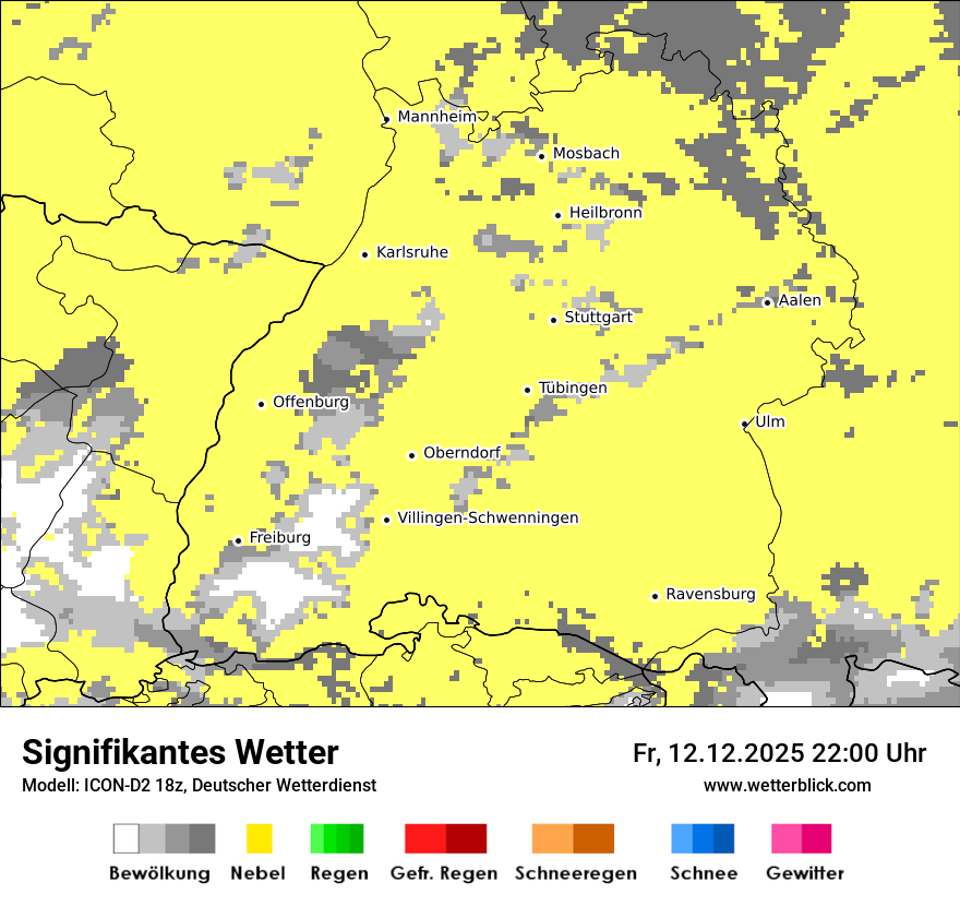 Modellkarten Signifikantes Wetter