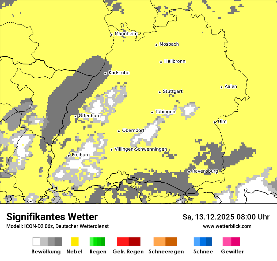 Modellkarten Signifikantes Wetter