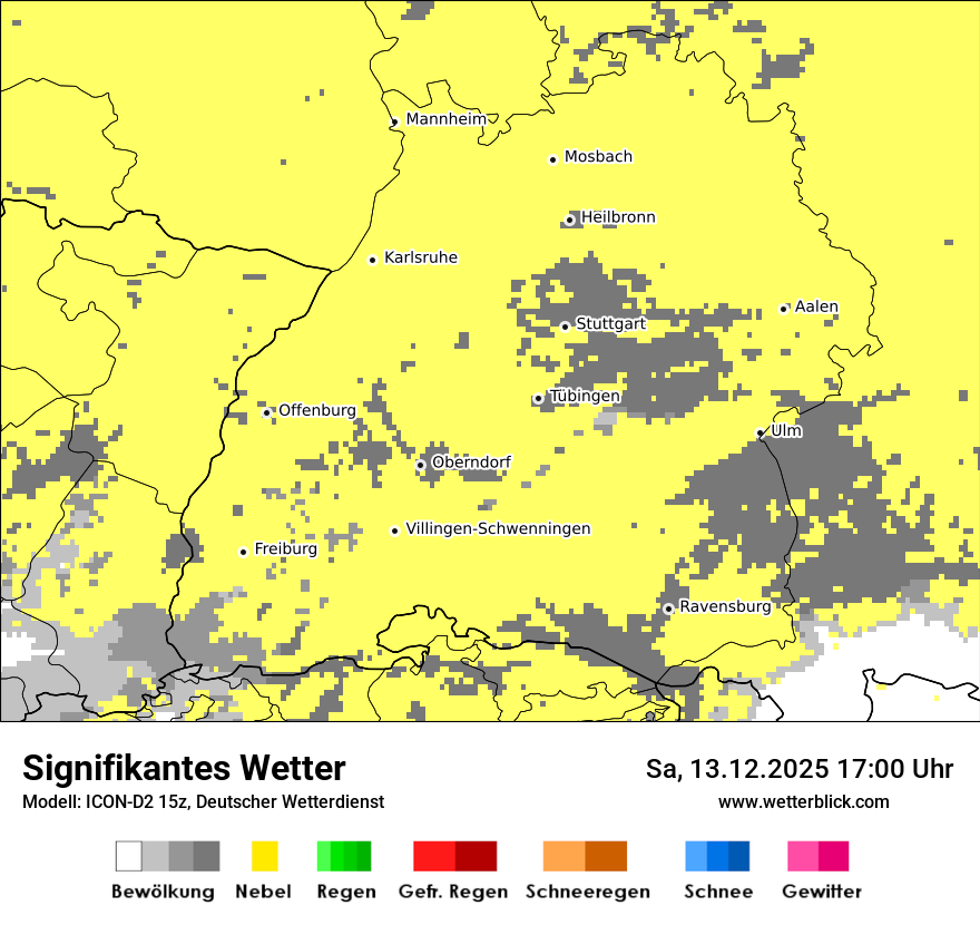 Modellkarten Signifikantes Wetter