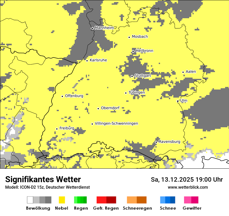 Modellkarten Signifikantes Wetter