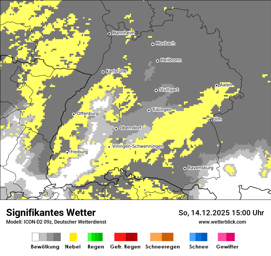 Modellkarten Signifikantes Wetter