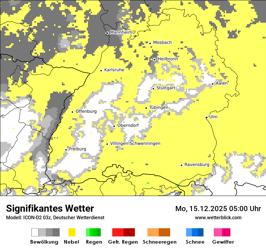 Modellkarten Signifikantes Wetter