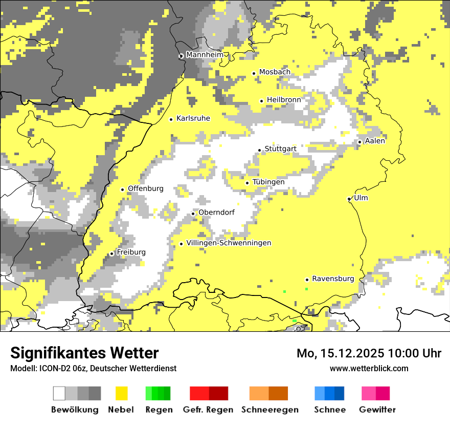Modellkarten Signifikantes Wetter