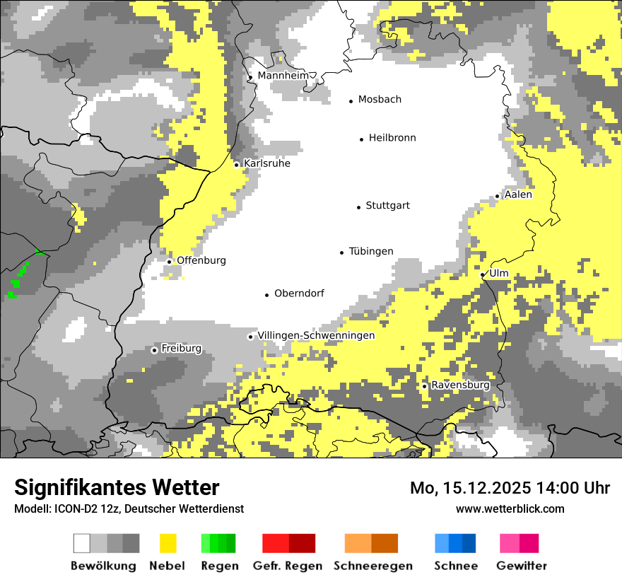Modellkarten Signifikantes Wetter