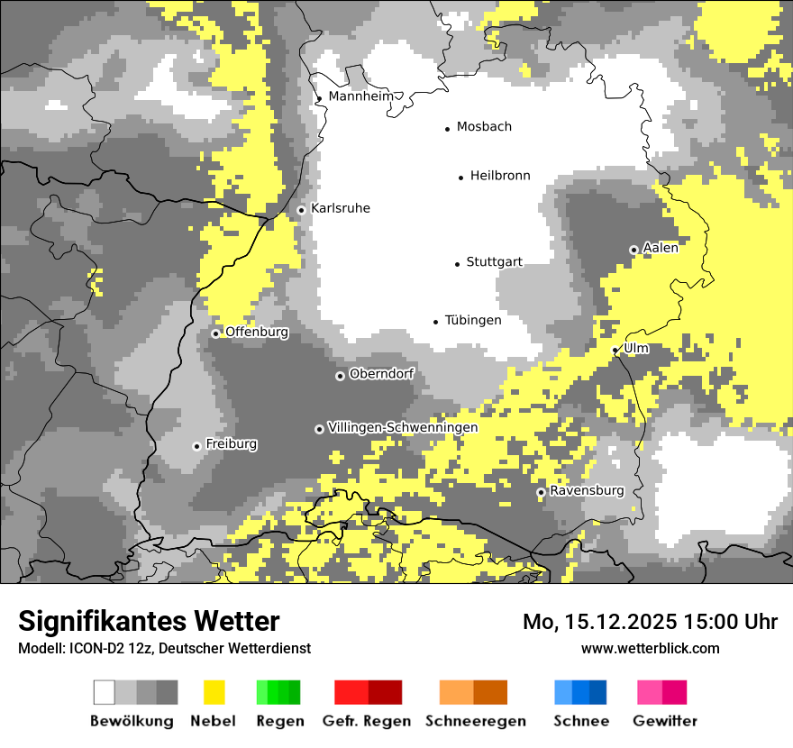 Modellkarten Signifikantes Wetter