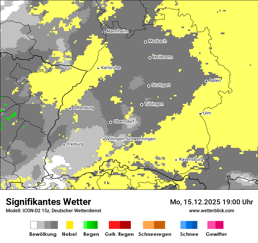 Modellkarten Signifikantes Wetter