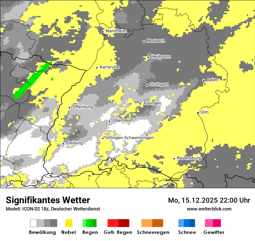 Modellkarten Signifikantes Wetter