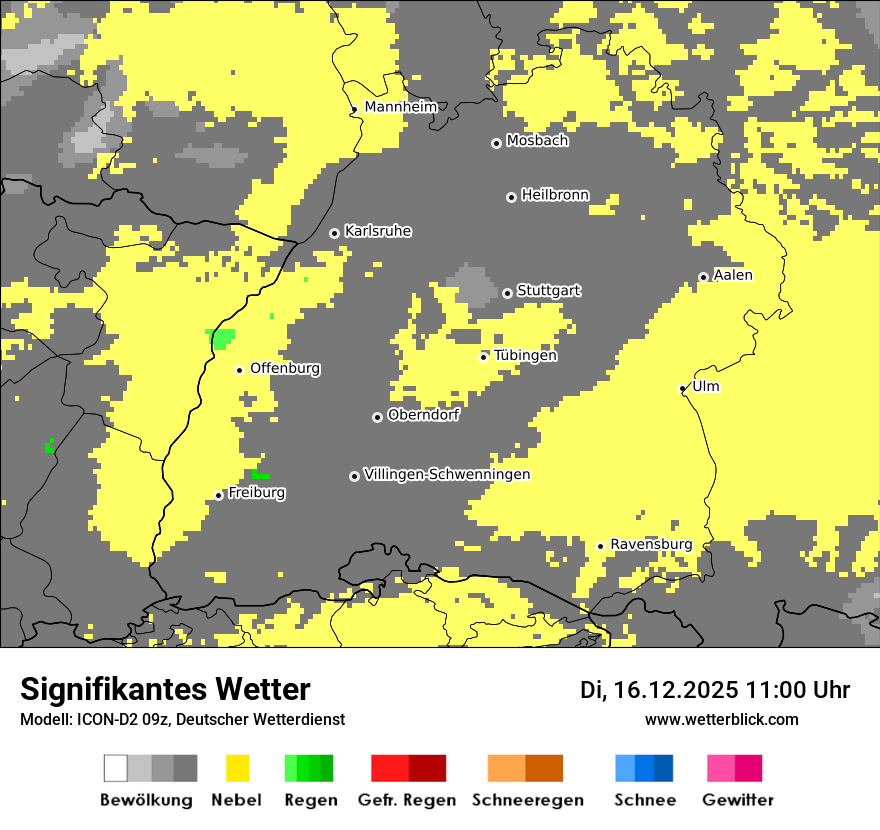 Modellkarten Signifikantes Wetter