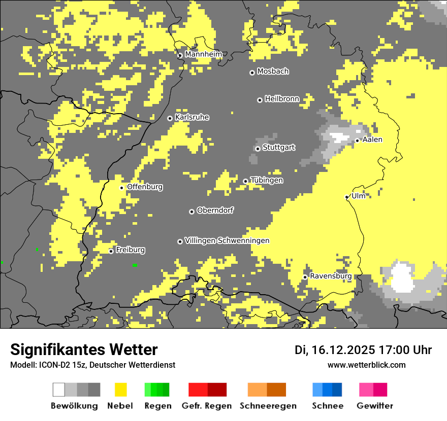 Modellkarten Signifikantes Wetter