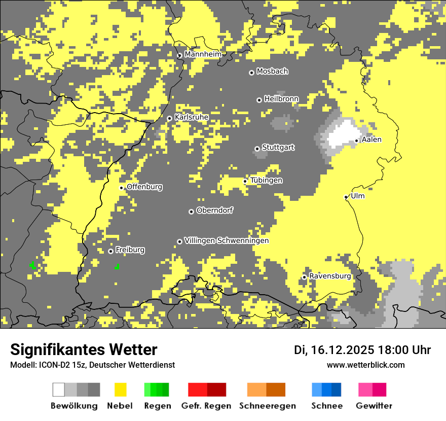 Modellkarten Signifikantes Wetter