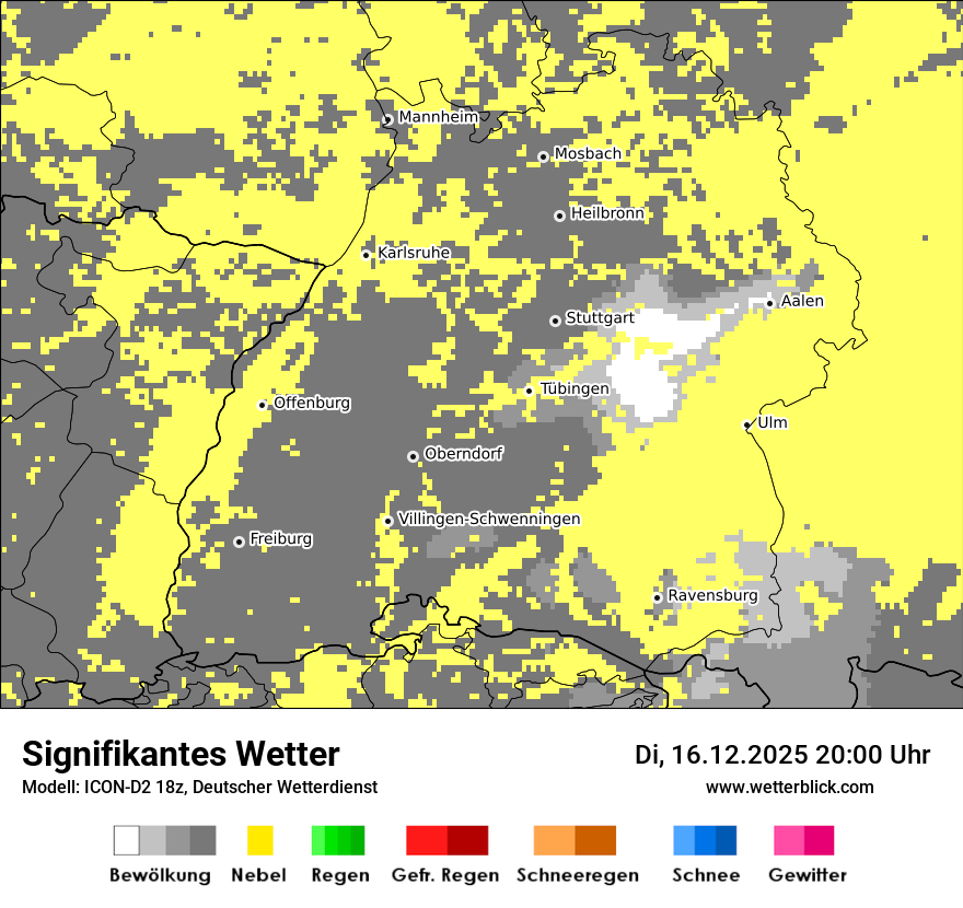 Modellkarten Signifikantes Wetter