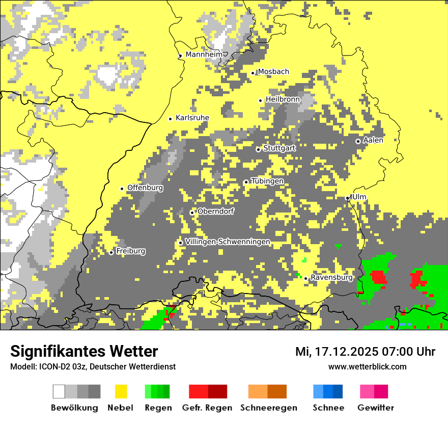 Modellkarten Signifikantes Wetter