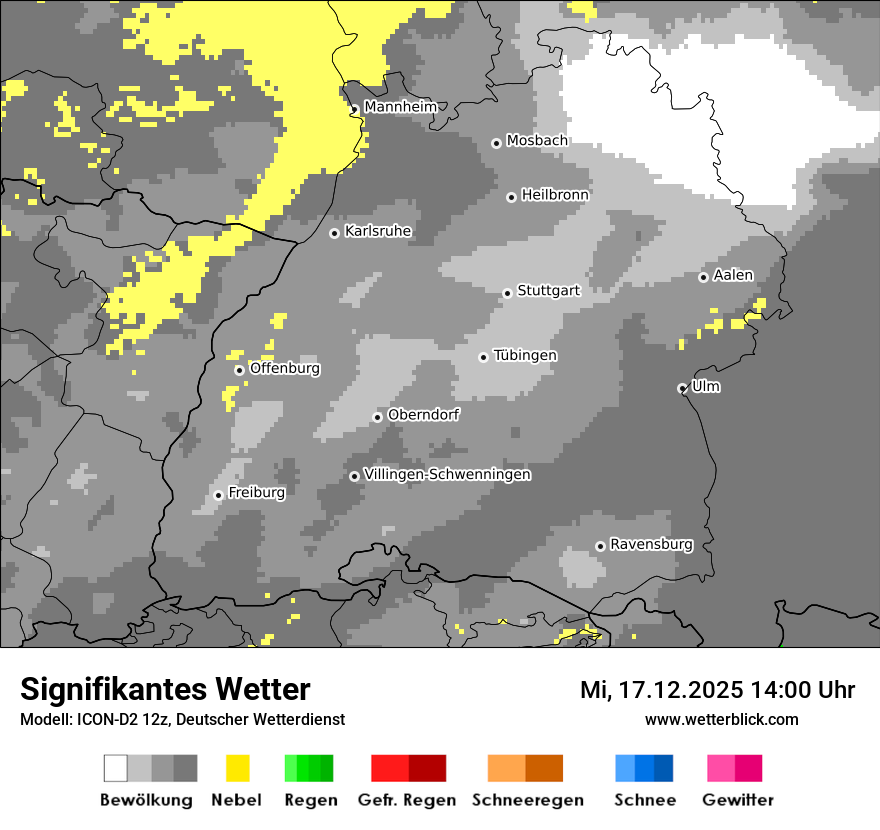 Modellkarten Signifikantes Wetter