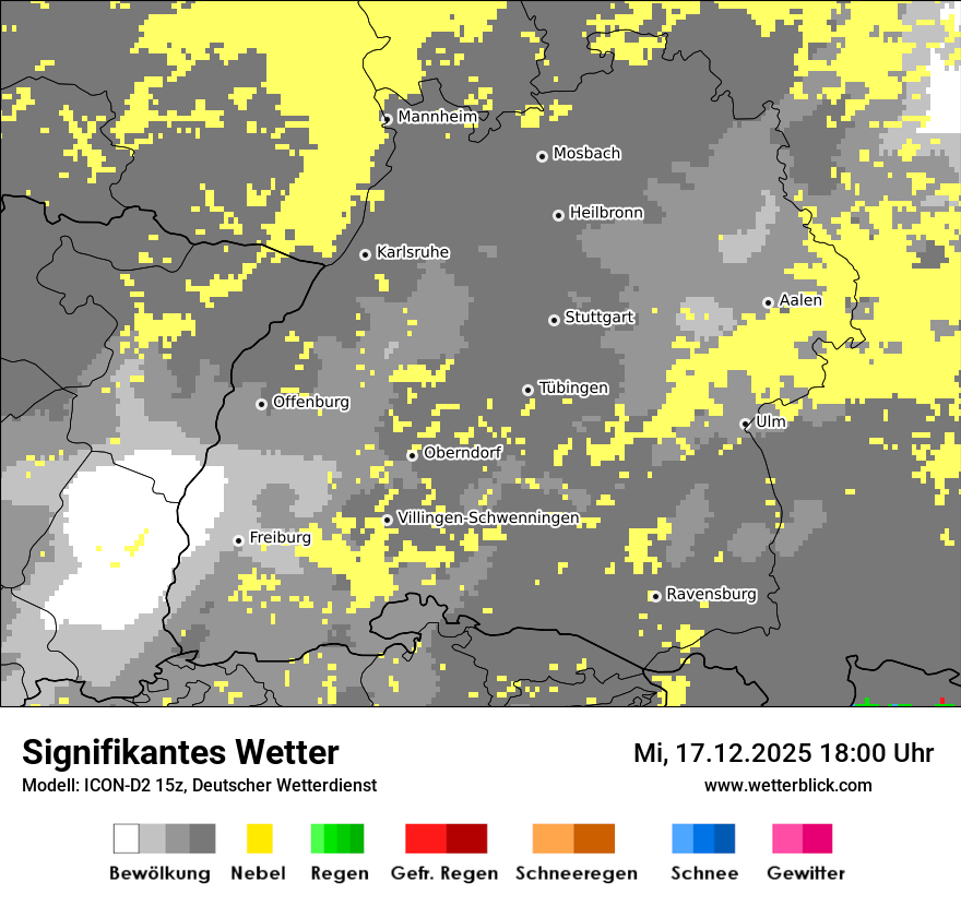 Modellkarten Signifikantes Wetter