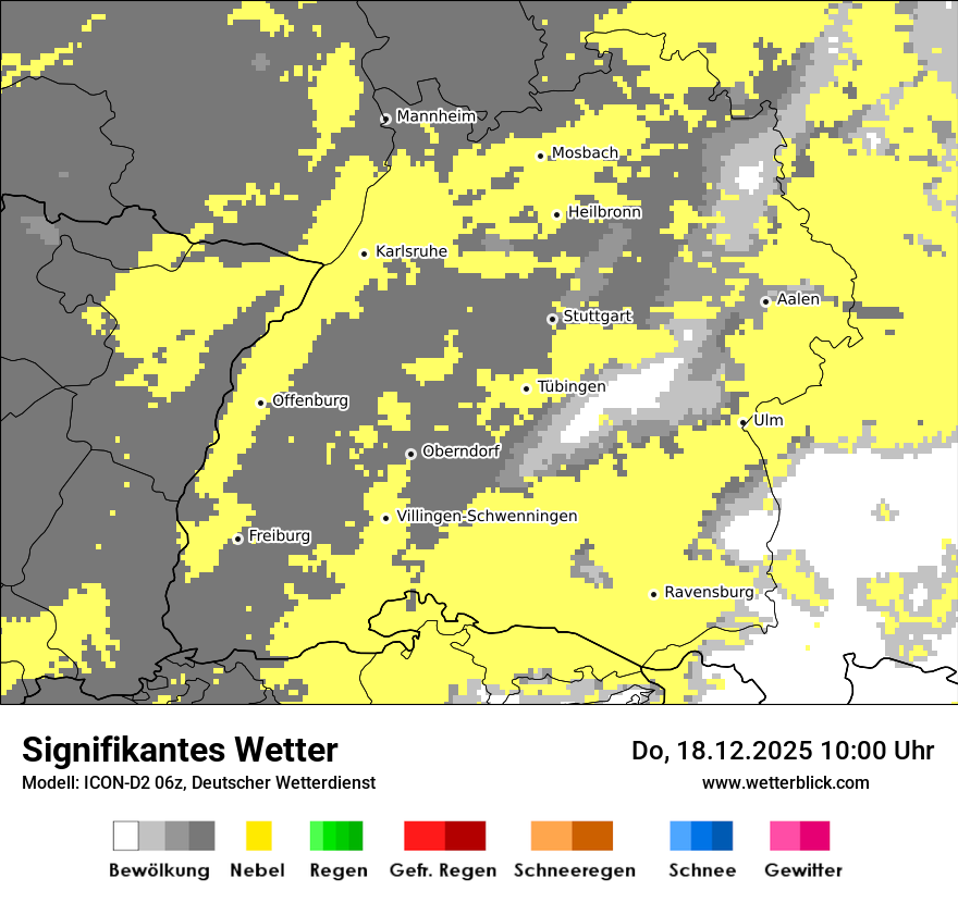 Modellkarten Signifikantes Wetter