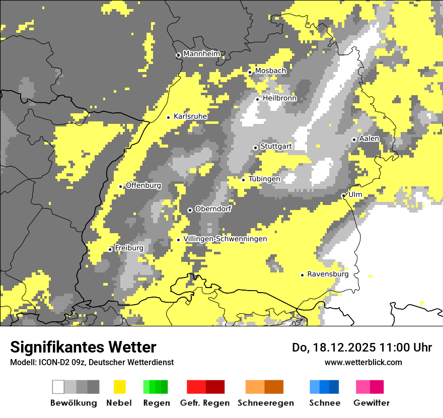 Modellkarten Signifikantes Wetter