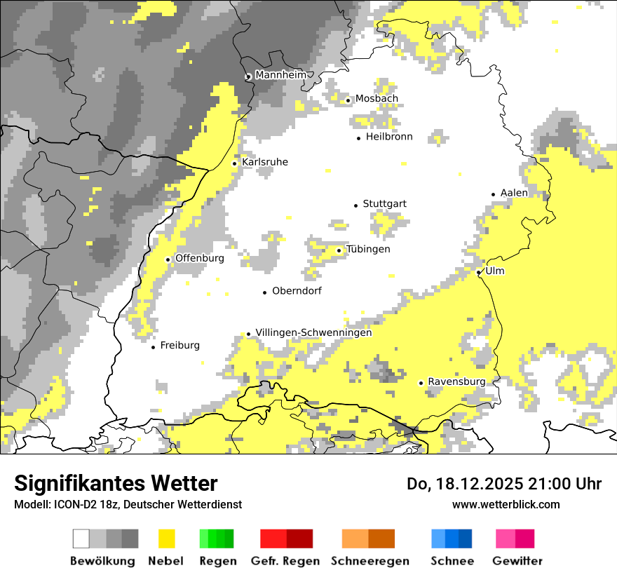 Modellkarten Signifikantes Wetter