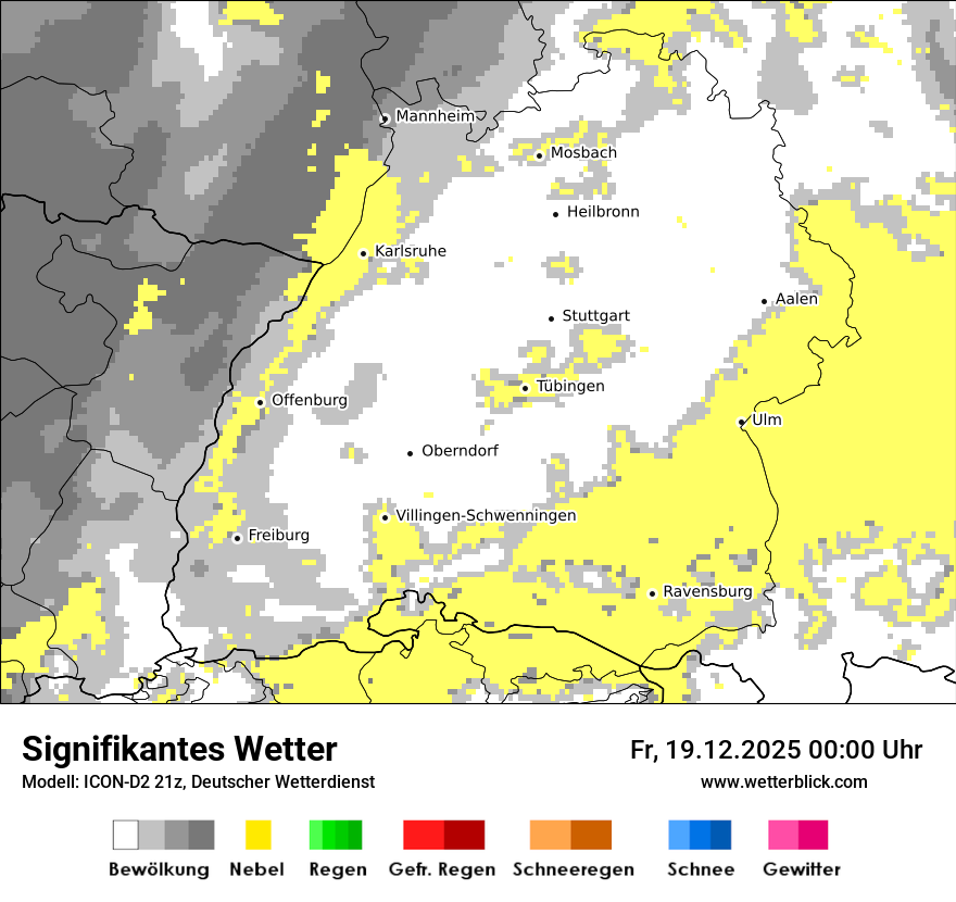 Modellkarten Signifikantes Wetter